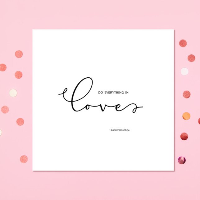 Bible Verse about  Love White Napkin (Creator Uploaded)