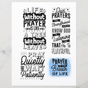 Bible Verse and Quote Card For Scrapbook