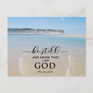Bible Verse Be Still and Know I Am God Postcard