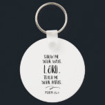 Bible verse Blue splash Tote Bag Key Ring<br><div class="desc">If you like artistic sign  with Bible quote this one tote bag is for you!</div>