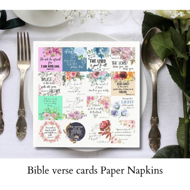 Bible verse cards Paper Napkin (Creator Uploaded)