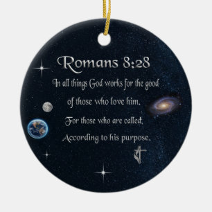 Bible verse ceramic tree decoration