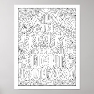 Bible Verse/Christian Adult Colouring Poster