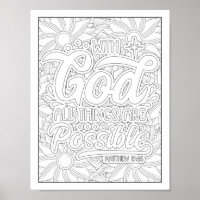 Bible Verse/Christian Adult Colouring