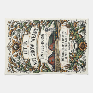 Bible Verse Christian Encouragement Tea Towel