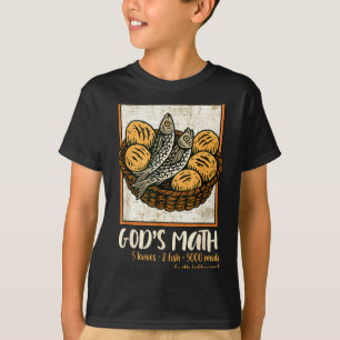 Bible Verse Christian Jesus Fishes &amp; Loaves Go T-Shirt