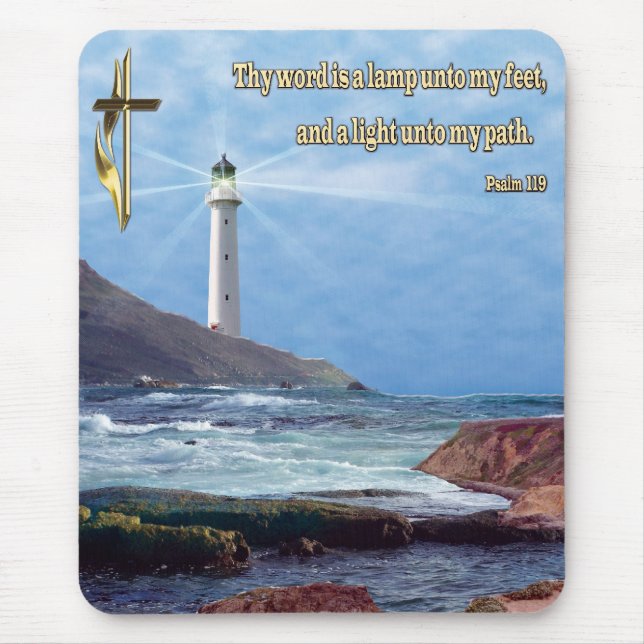 Bible Verse Christian Mouse Pad (Front)