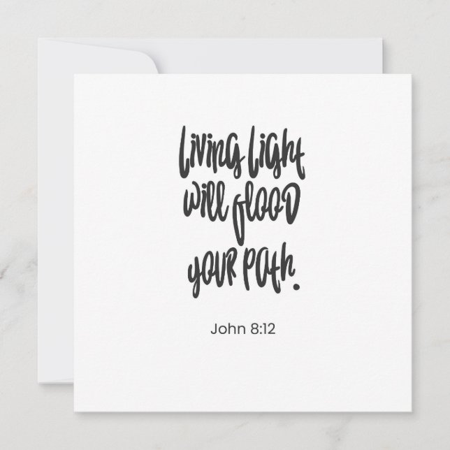 Bible Verse Christian Quote Motivational Postcard (Front)