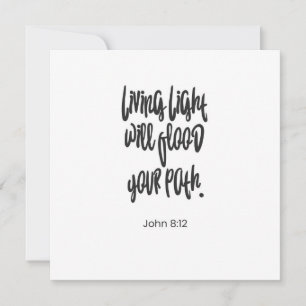 Bible Verse Christian Quote Motivational Postcard