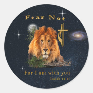 Bible verse classic round sticker
