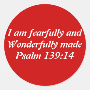 Bible Verse Classic Round Sticker