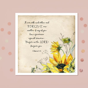 Bible verse Collosians Paper  Napkins