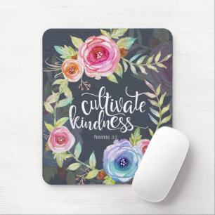 Bible Verse Cultivate Kindness Proverbs 3:3 Mouse Pad