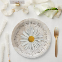 Bible Verse Daisy Flower - Christian - Isaiah 40:8