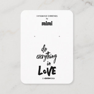 Bible Verse Earring Display Business Card