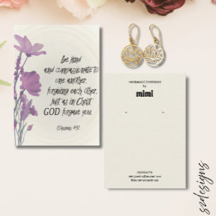 Bible Verse Earring Display Business Card