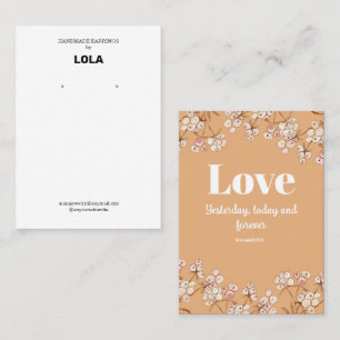 Bible Verse Earring Display Business Card