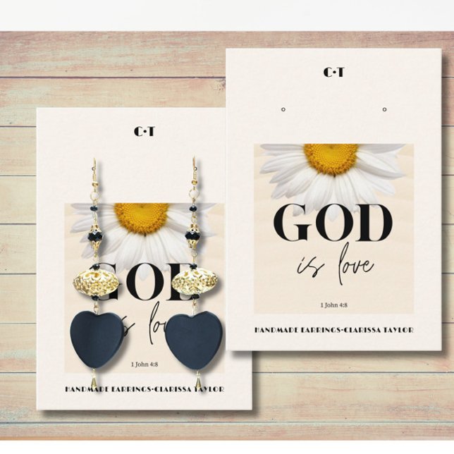 Bible Verse Earring Display Holder Card (Creator Uploaded)