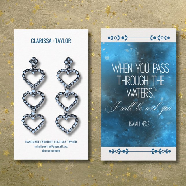 Bible Verse Earring Display Holder Card (Creator Uploaded)