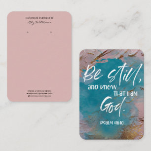 Bible Verse Earring Display Holder Card