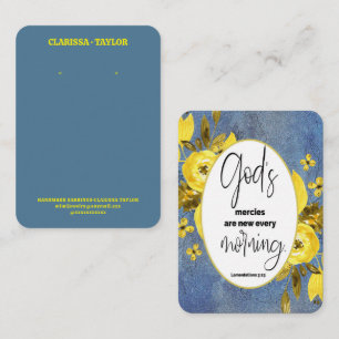 Bible Verse Earring Display Holder Card