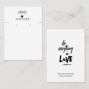 Bible Verse Earring Display Logo Business Card