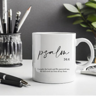 Bible Verse Elegant Green Coffee Mug