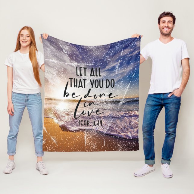 Bible Verse Fleece Blanket (In Situ)