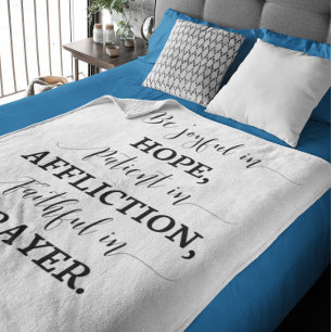 Bible verse  fleece blanket