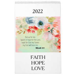 Bible Verse Floral  Calendar