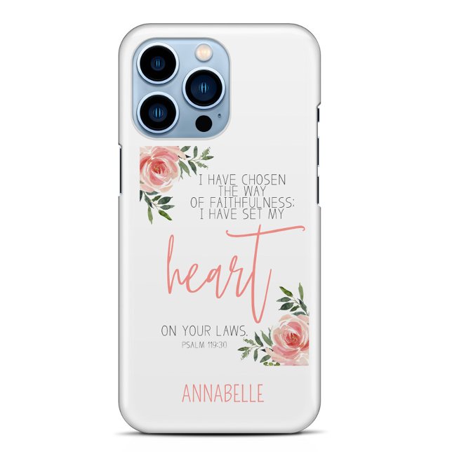 Bible Verse Floral  iPhone 15 Case (Creator Uploaded)