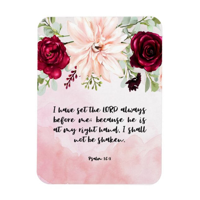 Bible verse Floral Magnet (Vertical)