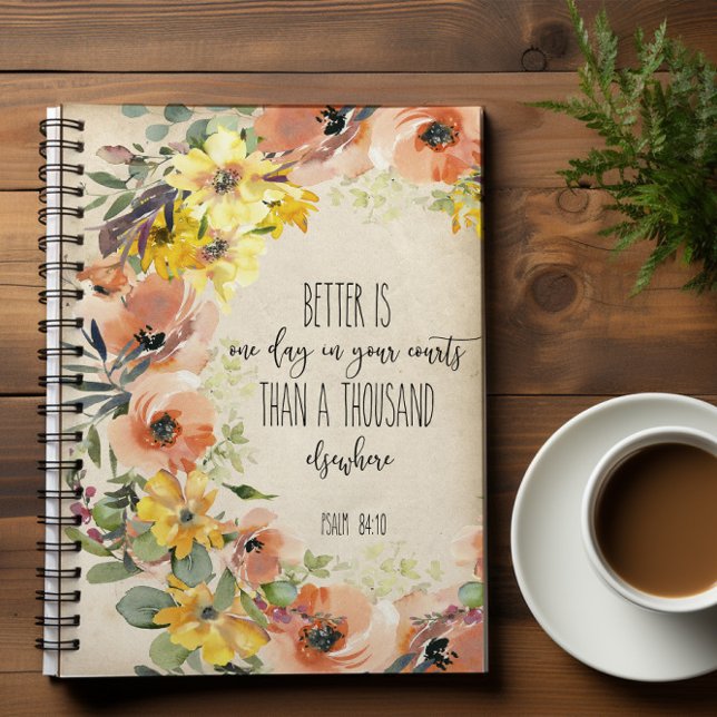 Bible Verse Floral Notebook (Creator Uploaded)