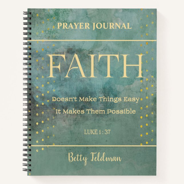 Bible Verse Floral Prayer Journal (Front)