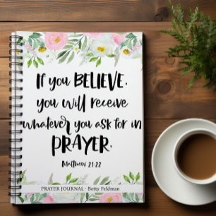 Bible Verse Floral  Prayer Journal