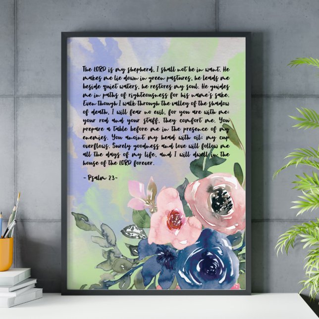 Bible verse floral wall art (Creator Uploaded)
