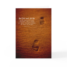 Bible Verse Footprints Sand Genesis 1:20