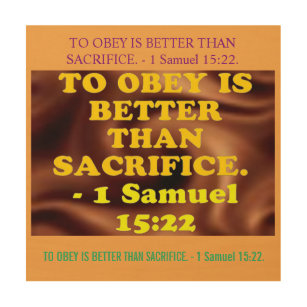 1 Samuel 15 Verse 22 Gifts On Zazzle Nz