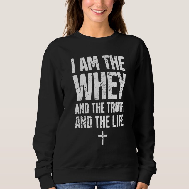 Bible Verse Funny Christian Athlete Christian Work Sweatshirt (Front)