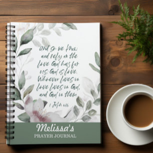 Bible Verse Greenery Spiral Planner