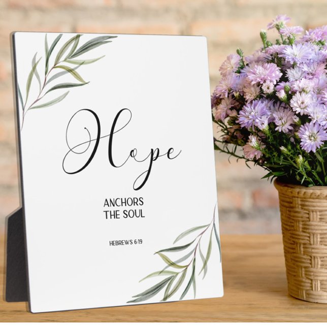 Bible verse Hebrews leaves scripture  Plaque (Creator Uploaded)