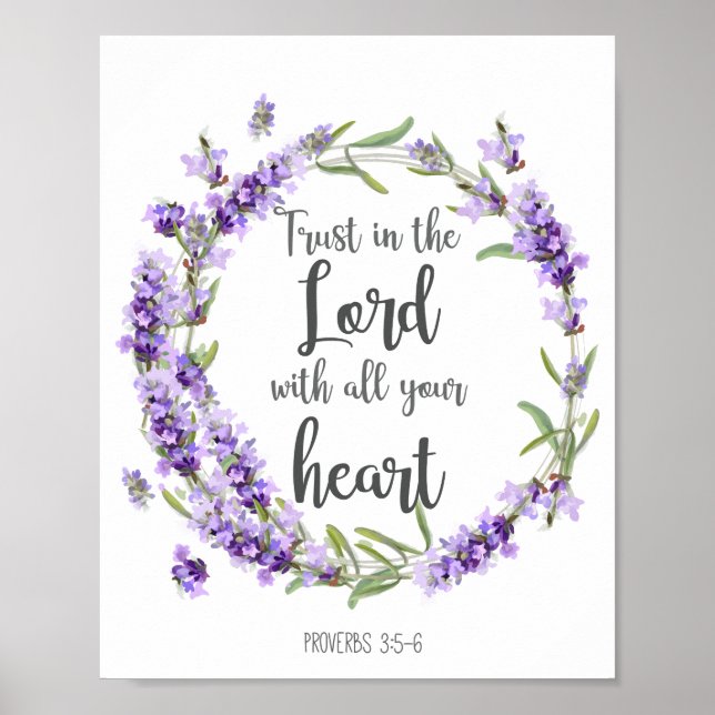 Bible Verse Home Decor Trust in the Lord (Front)