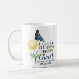 Bible Verse I Can Do All The Things Through Christ Coffee Mug