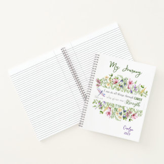 Bible Verse I Can Do All Things Elegant Botanical Notebook
