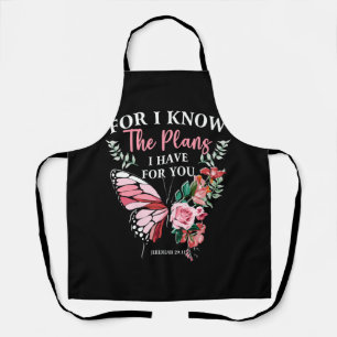 Bible Verse I Know The Plans I Have For You Jeremi Apron