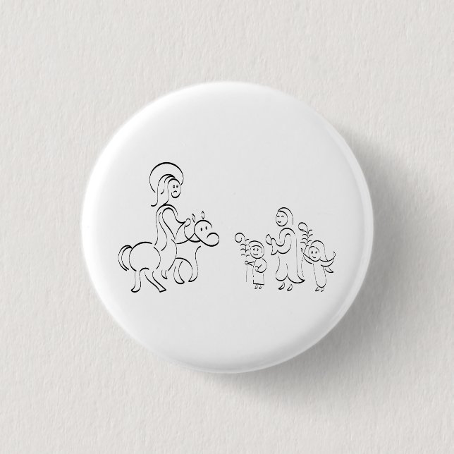 Bible Verse Illustration  Button (Front)