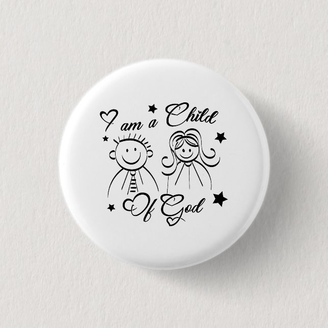 Bible Verse Illustration  Button (Front)