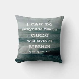 Bible Verse Inspirational Quote Scripture Cushion