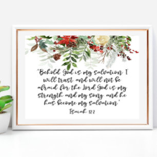 Bible verse Isaiah Christmas Poster
