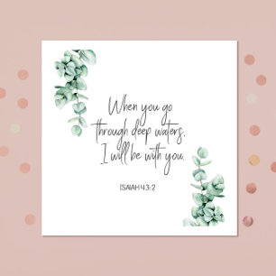 Bible verse Isaiah Square  Napkin